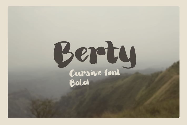Berty - Bold thick thin brush