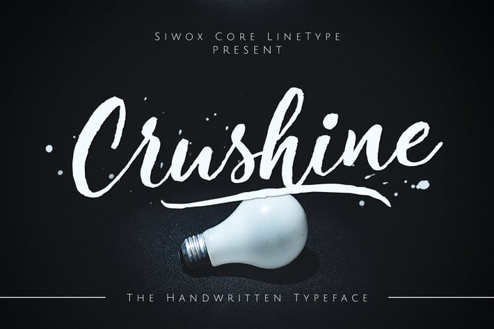 Crushine Wet Brush + Webfonts