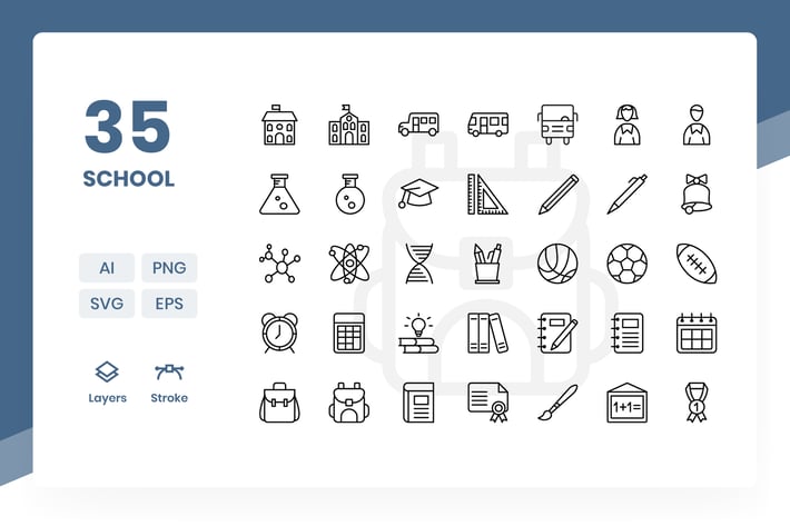 School - Icons Pack
