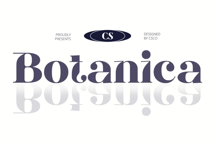 CS Botanica – Elegant Font