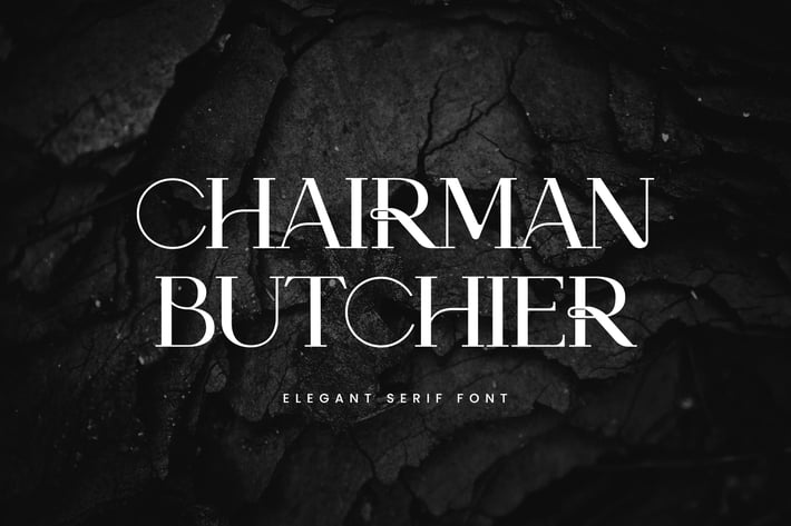 Chairman Butchier Elegant Serif Font