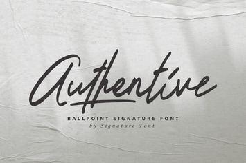Authentive - Marker Font
