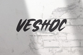 Veshoc - The Handbrushed Font