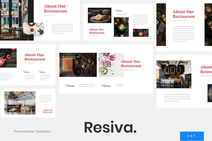 Resiva - Restaurant Keynote Template