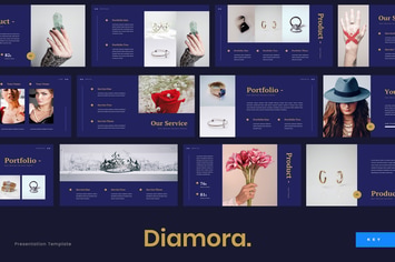 Diamora - Jewelry Keynote Presentation Template