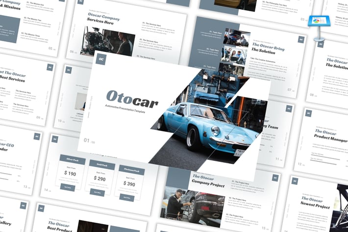 Otocar - Automotive Keynote Template