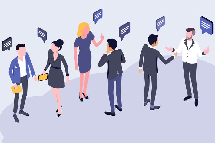 Forum Isometric Illustration