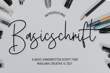 Basicschrift Monoline Script Font