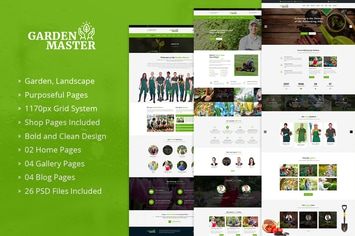 Garden Master | Garden & Landscaping PSD Template