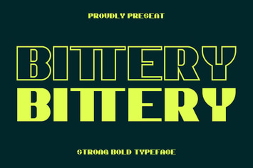 Bittery Strong Bold Font