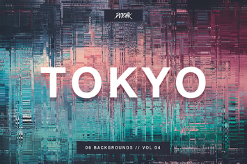 Tokyo| City Glitch Backgrounds | Vol. 04
