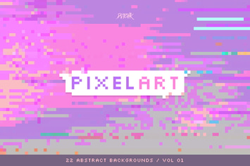 Pixel Art | Colorful Backgrounds | V. 01