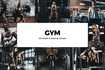 20 Gym Lightroom Presets & LUTs