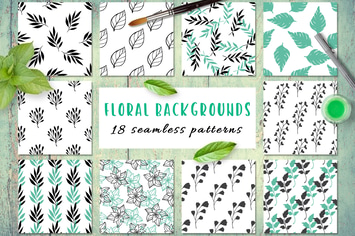 Floral Seamless Patterns