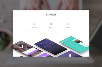Metro App - Application PSD Template