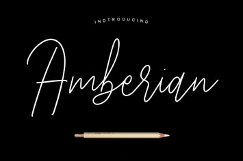 Amberian Font Signature