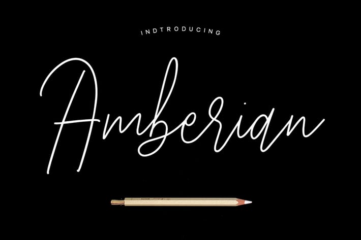 Amberian Font Signature