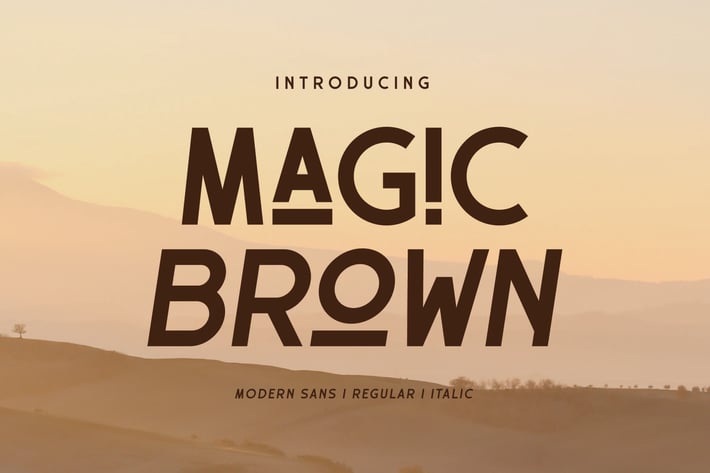 Magic Brown - Sans Serif Font