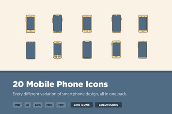 20 Mobile Phone Icons