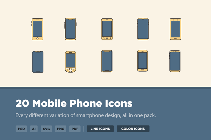 20 Mobile Phone Icons