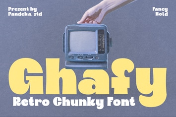 Ghafy - Retro Modern Logo Font