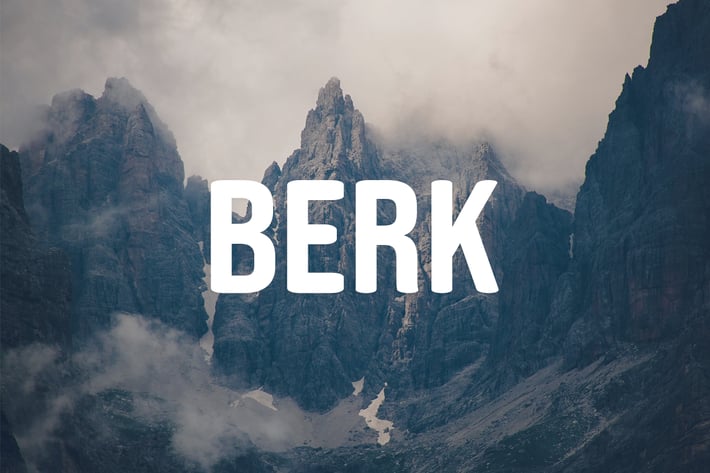 BERK - Unique Display / Headline Typeface