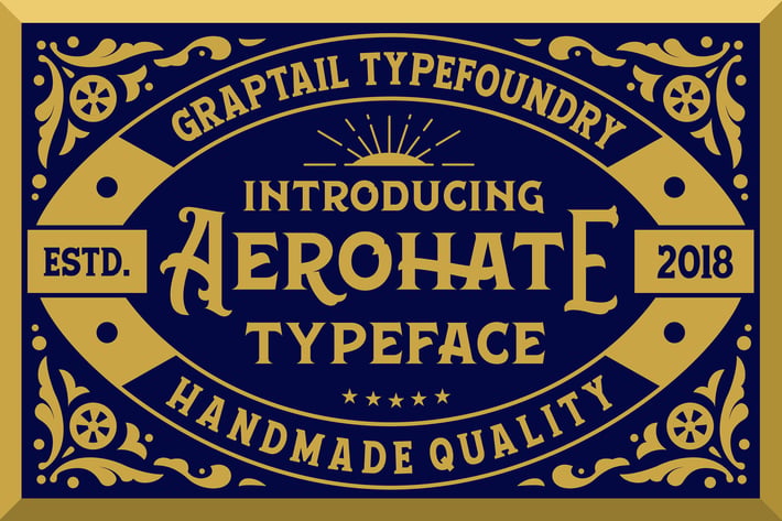 Aerohate Typeface