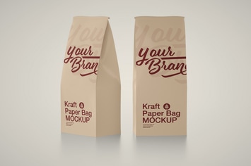 Kraft Paper Bag Mockup