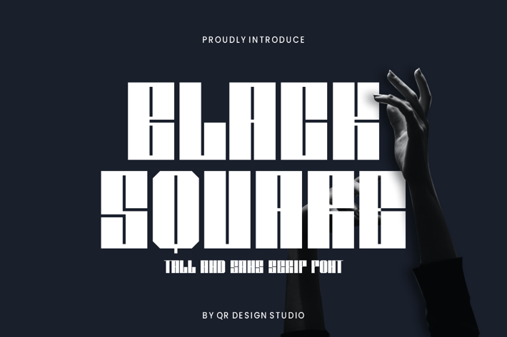 Black Square - Sport & Tall Font