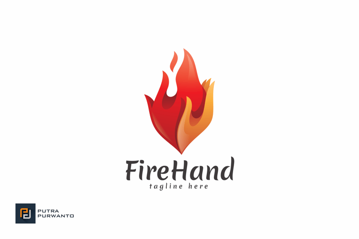 Fire Hand - Logo Template