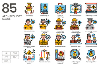 85 Archaeology Icons