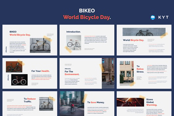 BIKEO - World Bicycle Day Keynote Template