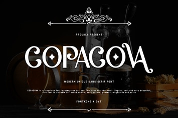 Copacova - A Modern Unique Sans Serif Font