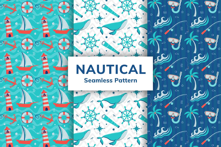 Nautical Seamless Pattern