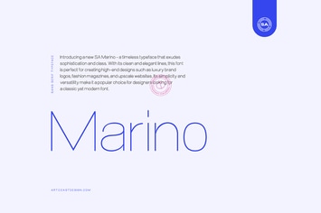 SA Marino Sans Serif Typeface
