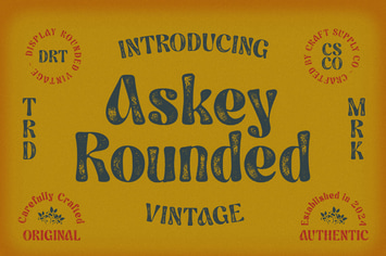 Askey Rounded Vintage