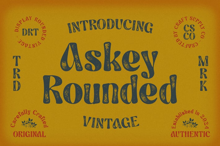 Askey Rounded Vintage