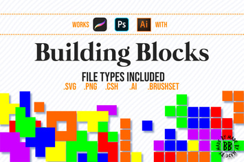 Building Blocks: Procreate Brushes + Vector Shapes