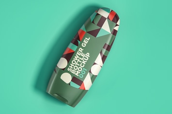 Shower Gel Bottle Mockup 001
