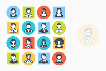 Avatars Icons Set 2 - Colored Series