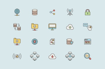 Data & Networks Icons
