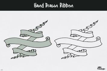 Hand Drawn Ribbon
