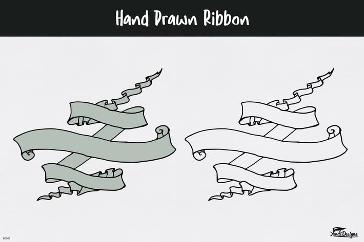 Hand Drawn Ribbon
