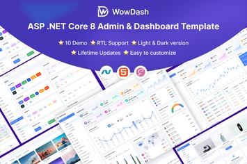 WowDash – ASP .NET Core 8 Admin Dashboard Template