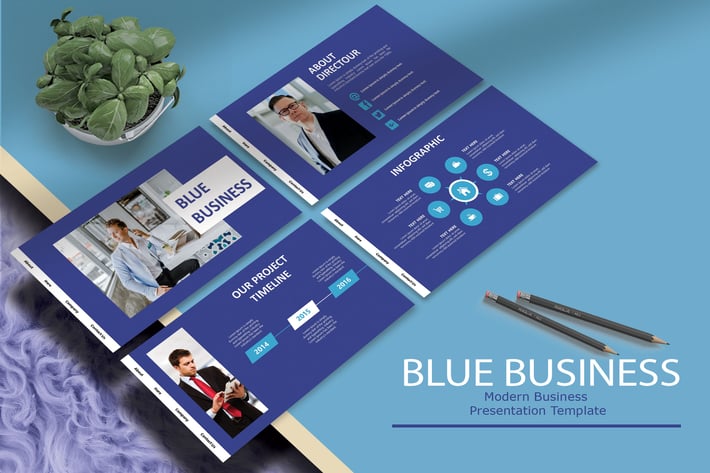 BLUE BUSINESS - KeynoteTemplate