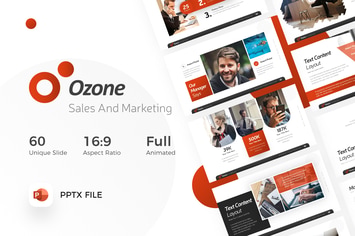 Ozone Sales & Marketing PowerPoint Template