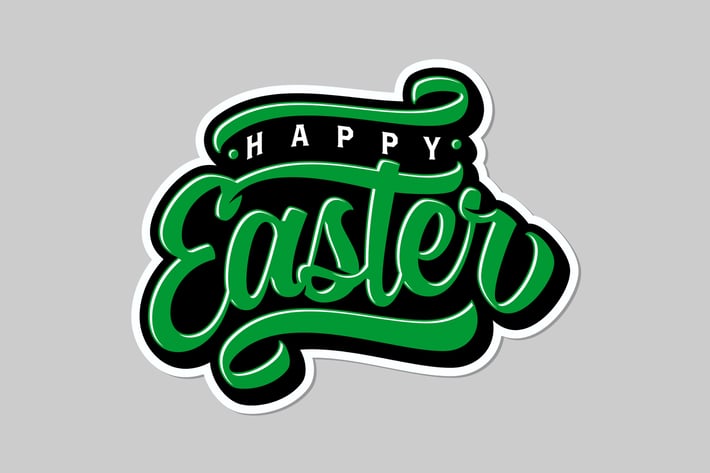 Happy Easter Lettering