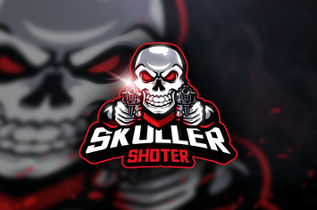 Skuller Shoter - Mascot & Esport Logo