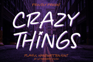 Crazy Things Playful Handwritten Font