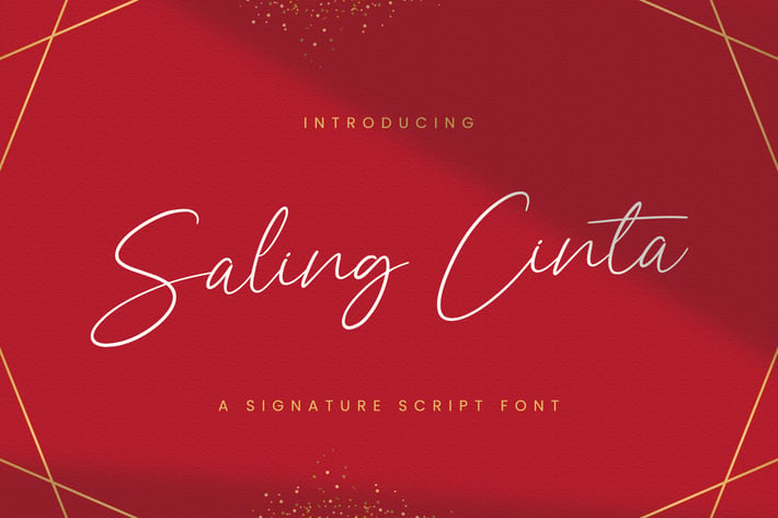 Saling Cinta - Handwritten Font